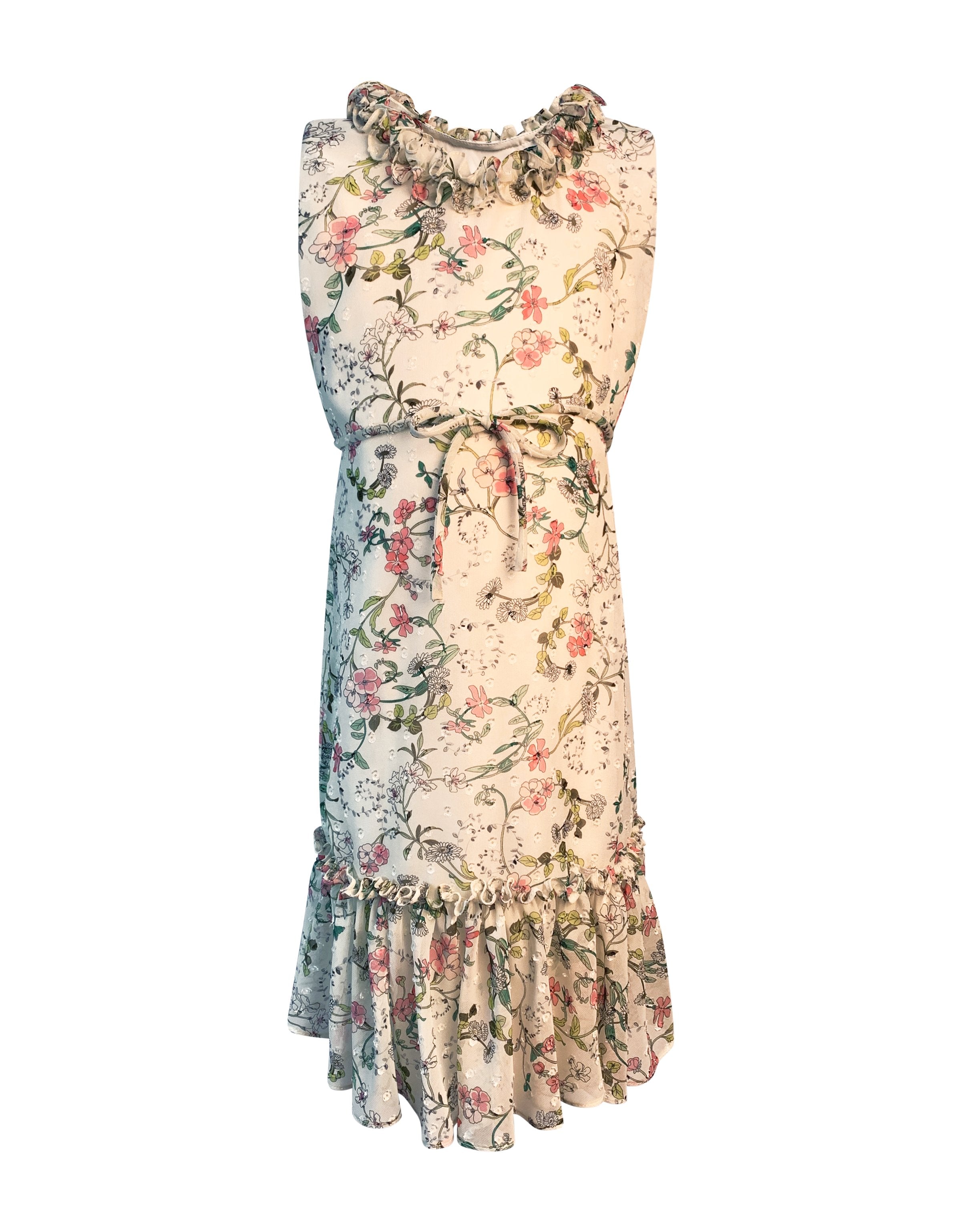 Helena and Harry Girl's Pastel Printed Georgette Dress