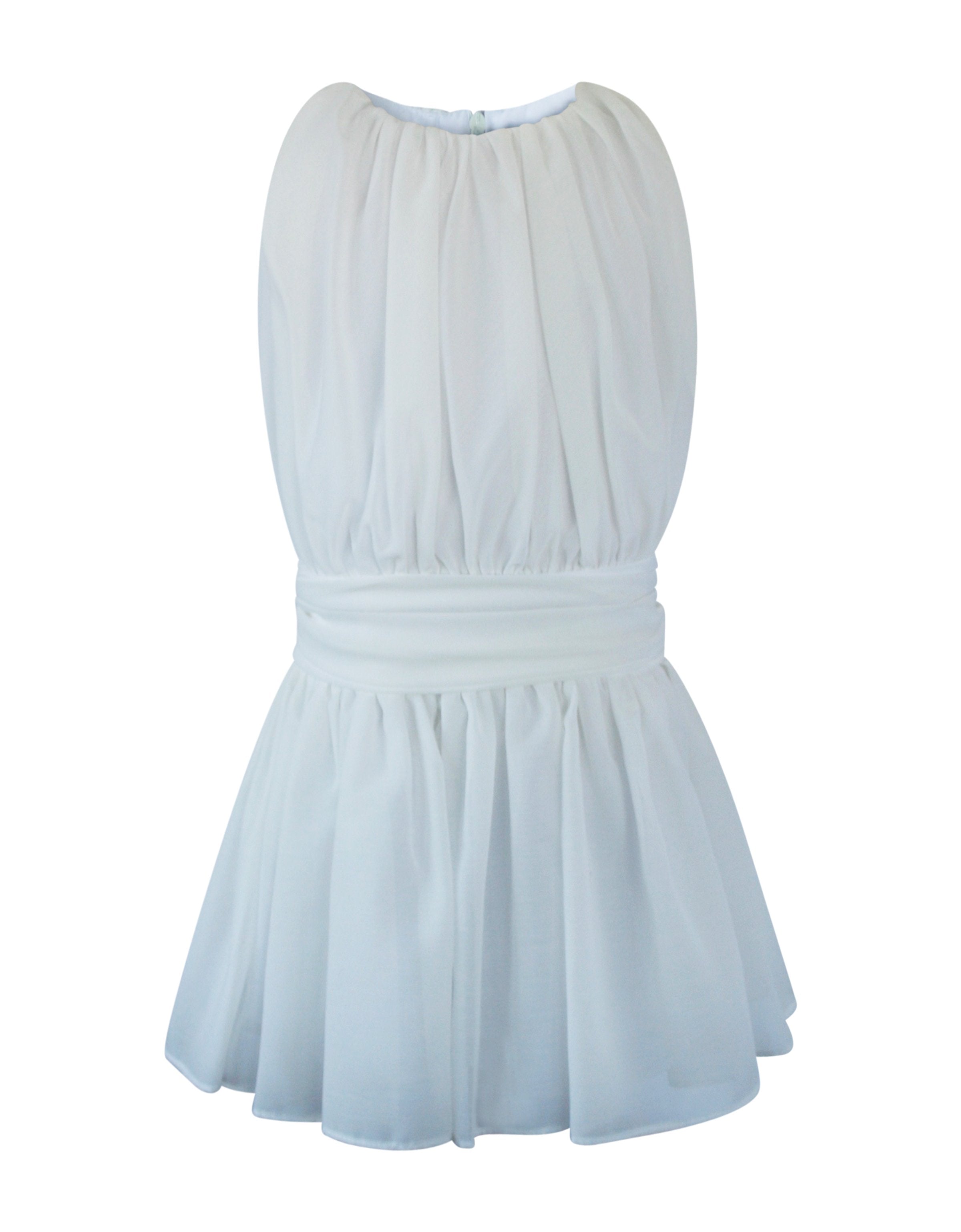 Helena and Harry Girl's Ivory Chiffon Dress