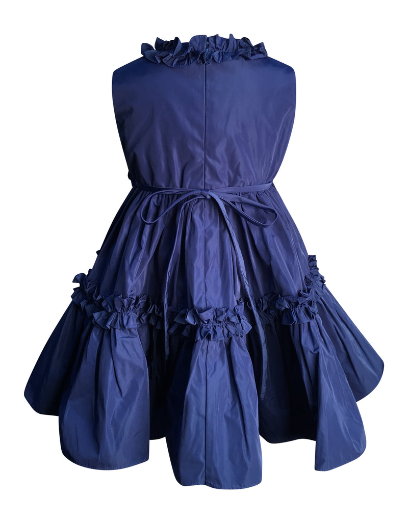 Helena and Harry Girl's Royal Ruffle Taffeta Dress