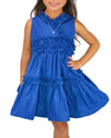 Helena and Harry Girl's Royal Ruffle Taffeta Dress