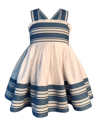 Blue & White Stripe Sundress