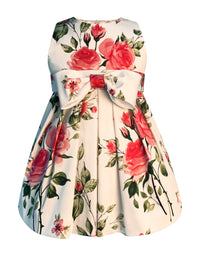 Helena and Harry Girl's Pink Rose Print Dress