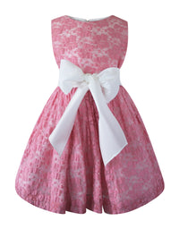 Helena and Harry Girl's Pink Lace Cupcake Dress