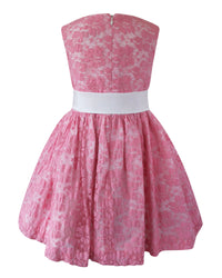 Helena and Harry Girl's Pink Lace Cupcake Dress