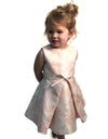 Helena and Harry Girl's Pastel Pink Jacquard Dress