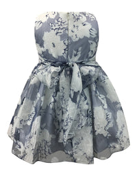 Helena and Harry Girl's Camellias on Navy Organza Dress