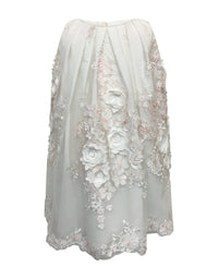 Helena and Harry Girl's Pink and White Flowers on Lace Dress