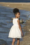 Helena and Harry Girl's White Cupcake Dress