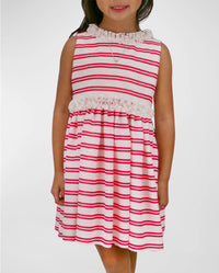 Helena and Harry Girl's Striped Ruffle Dress